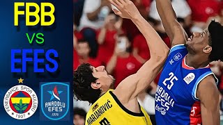 Fenerbahche Beko  Anadolu Efes  Supercup  Full Game Highlights [upl. by Ecnarret]