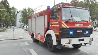 Kabelbrand in UBahnhof ELW IDienst 41  HLF  SLF FW1 BF München [upl. by Adnaloy]