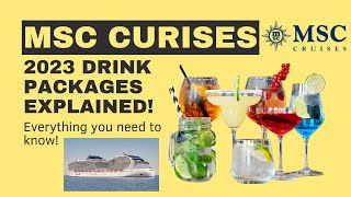 Unveiling the MSC Cruises Drink Packages  Everything You Need to Know 2023 Pricing update [upl. by Ambrose]