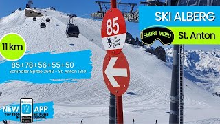 Ski Arlberg St Anton  5 of TOP 10 longest ski runs in Austria  11 km short video 95quot [upl. by Enelear]