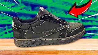 Unboxing Travis Scott Jordan 1 Black Phantom Review [upl. by Amlet]