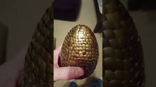 Dragon egg replica made with styrofoam egg and thumb tacks [upl. by Sherburne928]