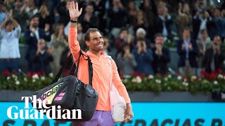 Rafael Nadal bids emotional farewell to Madrid Open [upl. by Suiramad]