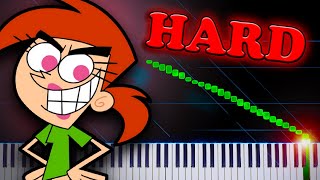 Icky Vicky from The Fairly OddParents  Piano Tutorial [upl. by Yaakov]