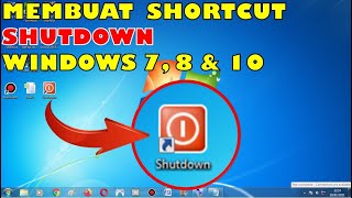 Cara Membuat Shortcut Shutdown Windows 7 8 amp 10 All Windows [upl. by Polito]