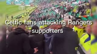 Rangers fans silencing Celtic’s moonhowlers [upl. by Ahsied]