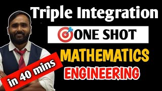 TRIPLE INTEGRATION  ONE SHOT🎯  ENGINEERING MATHEMATICS  PRADEEP GIRI SIR [upl. by Peri724]