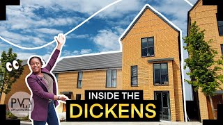 Touring a 4 Bed SPACIOUS Town House New Build House Tour UK  Keepmoat Homes The Dickens Show Home [upl. by Sandell]