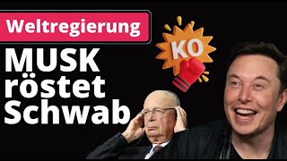 ELON MUSK zerstört Klaus Schwab beim World Government Summit [upl. by Adniuqal678]