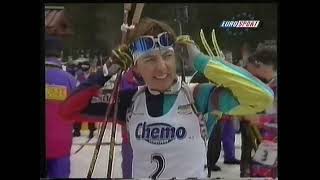 Eurosport France  10 Mars 1998  Poursuite Biathlon  10km Femme [upl. by Bissell45]