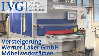 Versteigerung Werner Laker GmbH Möbelwerkstätten I VG [upl. by Jimmie]