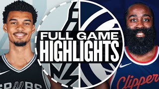 SPURS at CLIPPERS  FULL GAME HIGHLIGHTS  November 4 2024 [upl. by Yvaht]