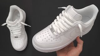 Nike Air Force 1 Cool lacing Loosely 👟🔥 Nike Air Force 1 Lace styles [upl. by Tobi]