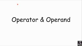 Operator And Operand  C PROGRAMMING  7 [upl. by Mar]