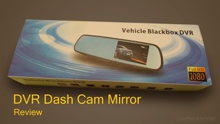 Vehicle Blackbox DVR full HD 1080p Dual Dash Cam Mirror and Rear Camera  Review and Unboxing [upl. by Ratep638]