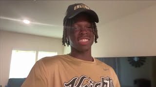 Full Interview St Augustines Carl Jenkins Jr commits to the UCF Knights [upl. by Dieball]