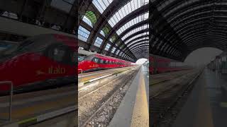 Several Trenord Italo and Trenitalia Trains Await Departure at Milano Centrale [upl. by Mccutcheon926]