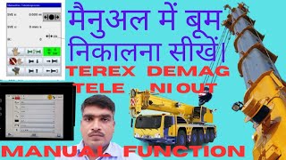 Terex Demag Crane Tele in out manual Function [upl. by Vona]