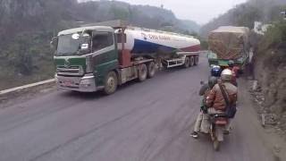 Riding the Lashio road in Myanmar through Gokhteik [upl. by Metzger642]