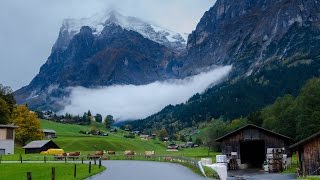 Golden Pass Train Route Zweisimmen to Montreux Switzerland September [upl. by Ardnad]