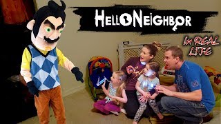 Hello Neighbor in Real Life in the Dark Broke into a Strangers House amp Get Caught Part 2 [upl. by Kannry871]