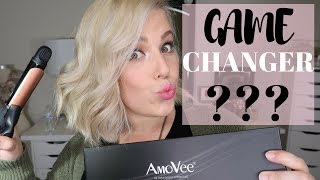 IS THIS FLAT IRON A GAME CHANGER  AMOVEE 2 IN 1 FLAT IRON REVIEWFIRST IMPRESSION 2018  GLENDA [upl. by Oibaf]