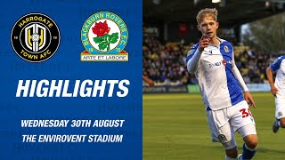 Highlights Harrogate Town v Blackburn Rovers [upl. by Ecnatsnoc]