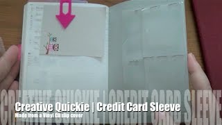 Creative Quickie  Easy DIY Credit Card Holder [upl. by Yevoc]