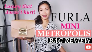 FURLA METROPOLIS MINI REVIEW  FURLA MINI CROSSBODY BAG REVIEW [upl. by Ahse]