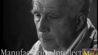 Robert Frost reads quotStopping by Woods on a Snowy Eveningquot and “The Drumlin Woodchuck” 1952 [upl. by Onairelav]