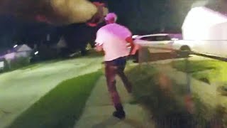 Man Tased While Attempting to Flee on Foot [upl. by Rawlinson640]