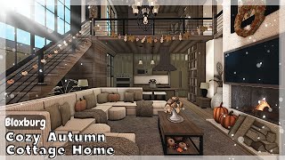 BLOXBURG Cozy Autumn Cottage Home Speedbuild interior  full tour Roblox House Build [upl. by Amin881]