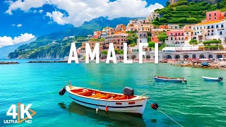 Amalfi Coast Italy  4K UHD  Drone Nature Film  Peaceful Piano Music  Scenic Relaxation [upl. by Adham]