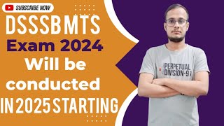 Dsssb mts exam date update 2024 dsssb2024 [upl. by Hedvige]