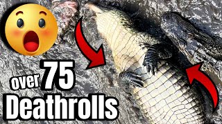 The Most Deathrolls EVER filmed with over 75 Alligators [upl. by Malloy909]