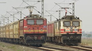 Dangerous Speedy LHB amp ICF Special Trains  WAP5WAP7WAP4WAG9 ICF amp LHB Train  Indian Railways [upl. by Eylrahc]