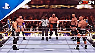 Samoa Joe vs Sting vs Goldberg vs MJF vs Stone Cold  Fatal 5 Way Match  WWE 2K24  PS5 [upl. by Gesner]