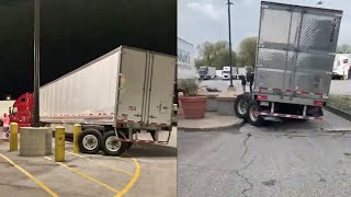 Truck Stop Fails Bad Truck Driver Skills THIS IS WHY YOU NEED A DASH CAM [upl. by Balthazar632]