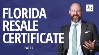 Get Your Florida Resale Certificate Now StepbyStep Guide Part 2 [upl. by Zeuqcaj51]