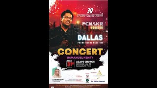 PCNAK Dallas Promotional Meeting  Live in Concert  Immanuel Henry [upl. by Ainirtac]