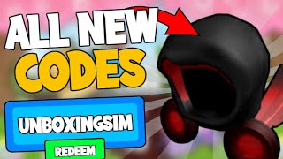 ALL UNBOXING SIMULATOR CODES August 2021  ROBLOX Codes SECRETWORKING [upl. by Rubenstein]