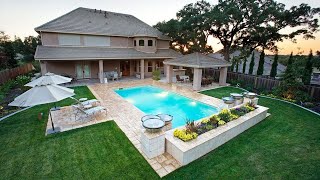 TOP 100 LANDSCAPING AROUND INGROUND POOL DESIGN  TIPS FOR DECORATING STUNNING BACKYARD POOL IDEAS [upl. by Ayiram]