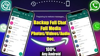 Gbwhatsapp To YOWhatsApp Backup  Gbwhatsapp Backup Restore  YOWhatsApp Backup Kaise Kare [upl. by Noraha]