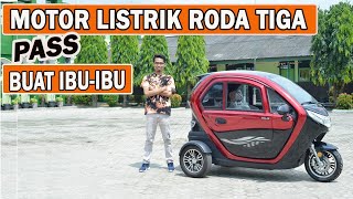 CUCI GUDANG SEPEDA LISTRIK RODA 3 UNTUK DEWASA TERBAIK SELIS BUTTERFLY TRIKE DENGAN PEDAL ASSIST [upl. by Ahsaf17]