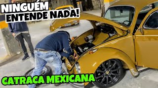 DEU VIDA AO FUSCA ABANDONADO E TRANSFORMOU NO MAIS ZERO QUE JA VI FUSCA REBAIXADO CATRACA MEXICANA [upl. by Lyall]