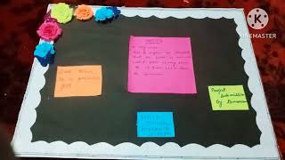 DIY notice board making  how to make notice board for school project [upl. by Annoved87]