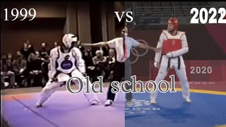 Old school vs modern TKD  1999  2022 highlights imp dont try this at home 🏠 [upl. by Valle]