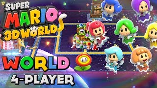 Super Mario 3D World  World Flower 4Player [upl. by Minabe]