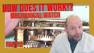 How a mechanical watch works basic theory of Horology Part 2of2 [upl. by Ferren]