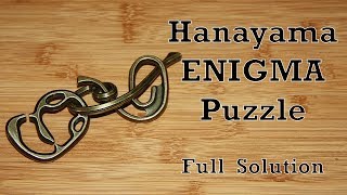 ENIGMA Hanayama Puzzle Full Solution [upl. by Enorahs857]